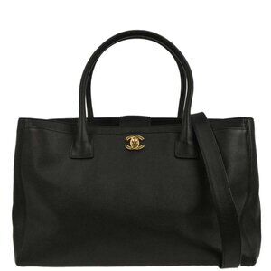Chanel Black Calfskin Executive Cerf Tote Handbag